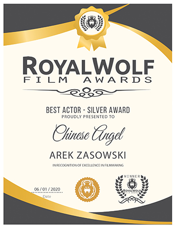 Best Actor - Arek Zasowski - Royal Wolf Film Awards