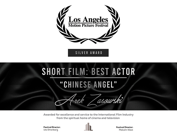 Short Film: Best Actor - Arek Zasowski - Los Angeles Motion Picture Festival