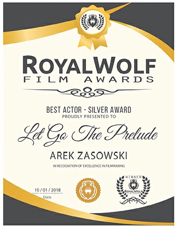 Best Actor (Silver Award) - Royal Wolf Film Awards - September 2018