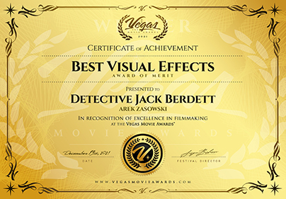 Best Visual Effects Award of Merit - Vegas Movie Awards
