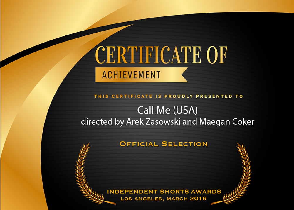 Official Selection - Call Me - Independent Shorts Awards Los Angeles