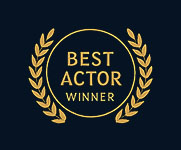 Arek Zasowski Best Actor Award Winner laurel – international actor and storyteller