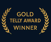 Arek Zasowski Gold Telly Award Winner laurel – award-winning filmmaker and actor