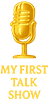 Gold milestone badge of Arek Zasowski’s first talk show, Actors by Actors Show